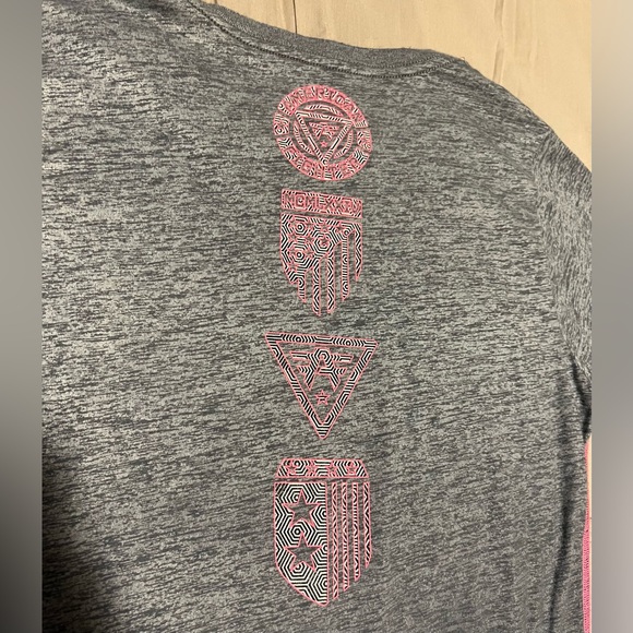 American Fighter womens top, Gray heathered ombré, Size L - Picture 4 of 6